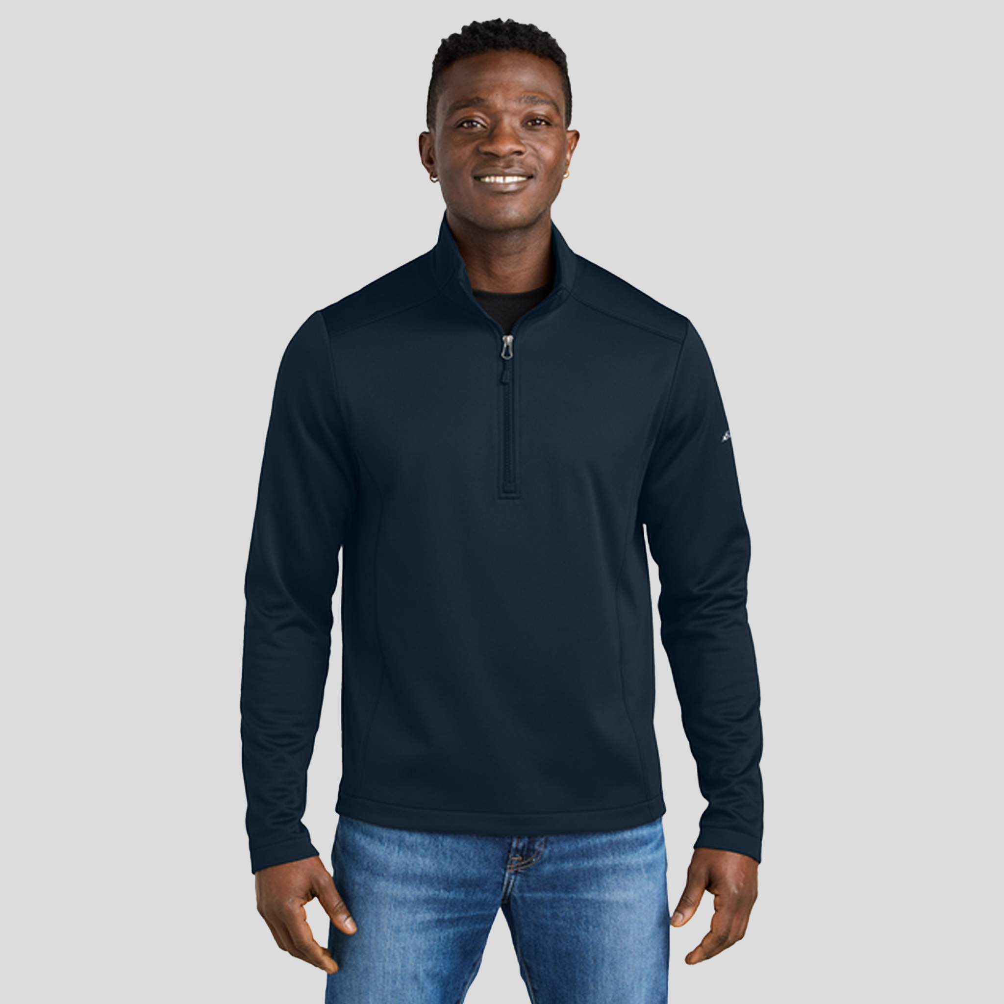 Smooth Mid Layer Fleece 1/2-Zip | River Blue Navy