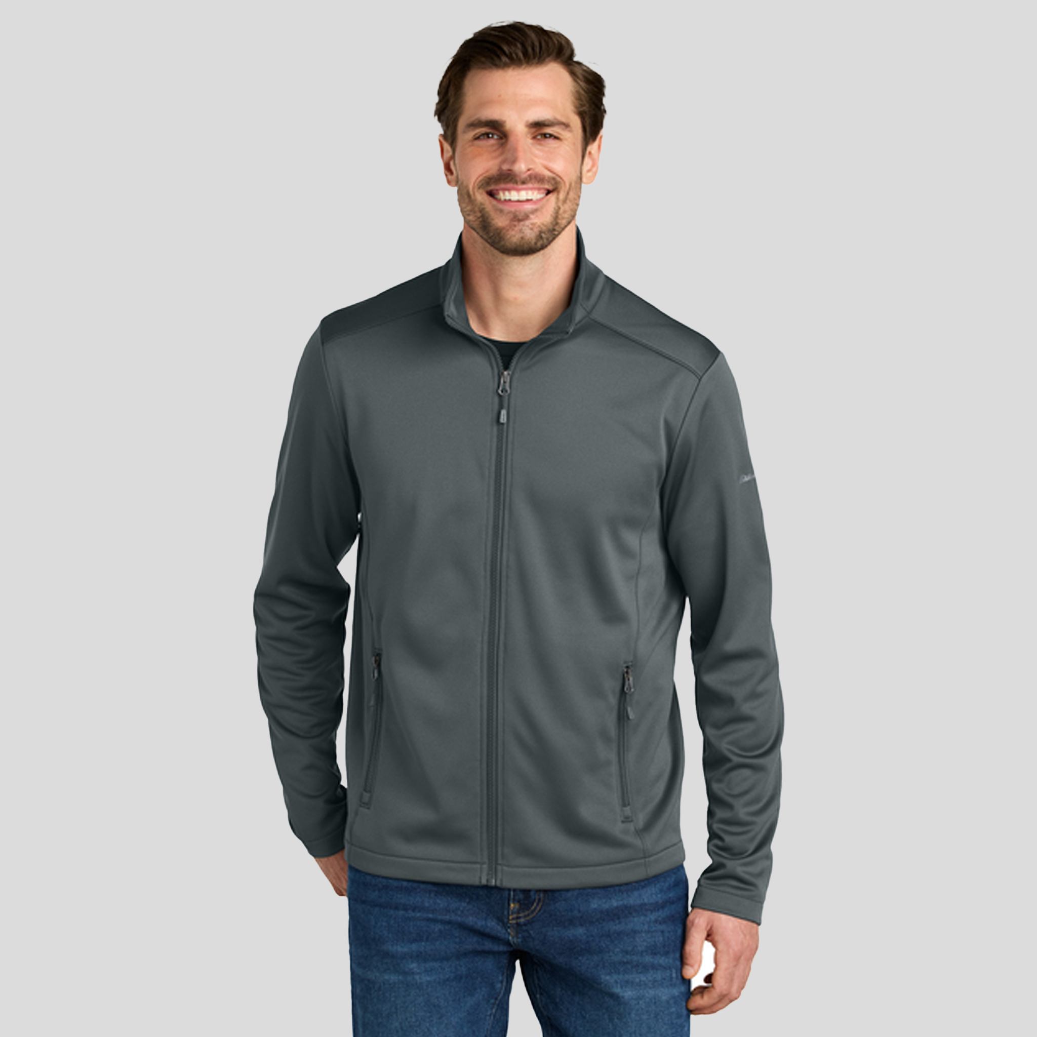 Smooth Mid Layer Fleece Full-Zip | Iron Gate