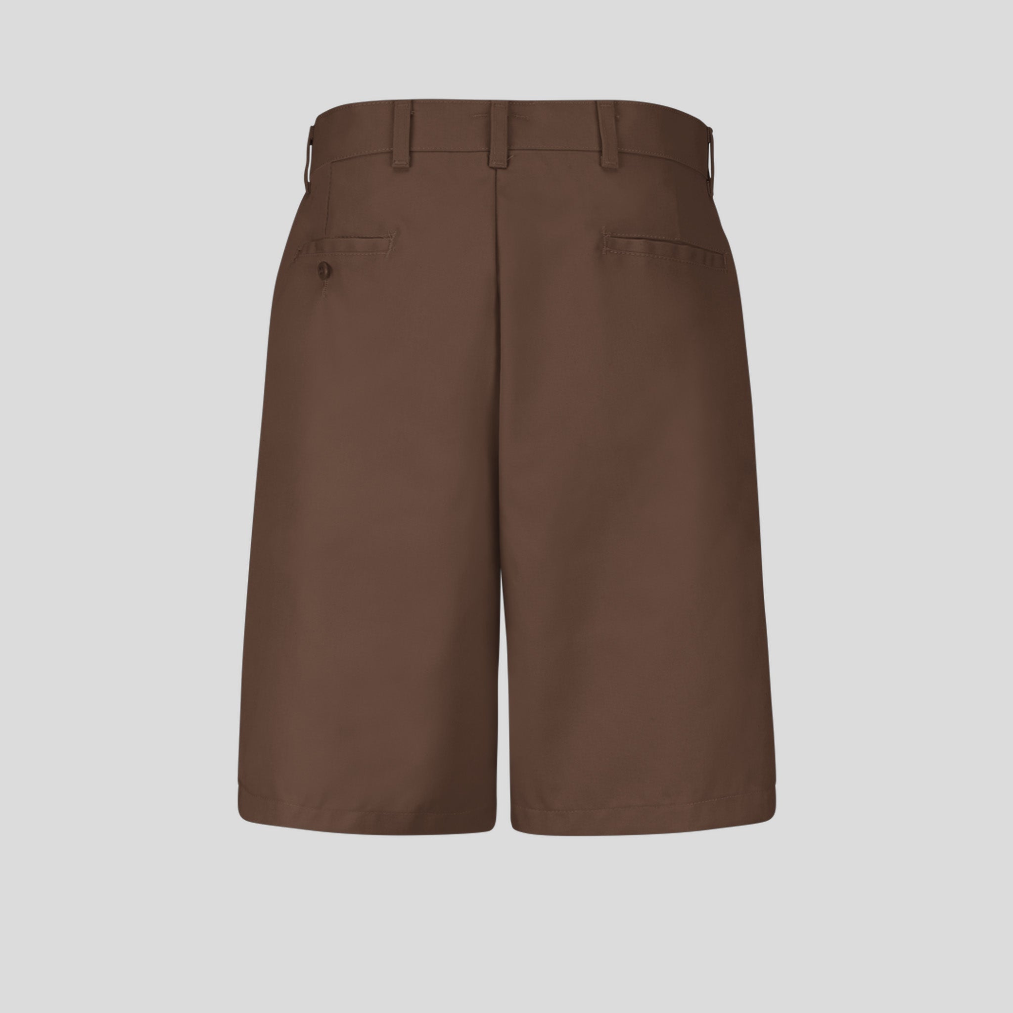 Men's Plain Front Shorts | Brown