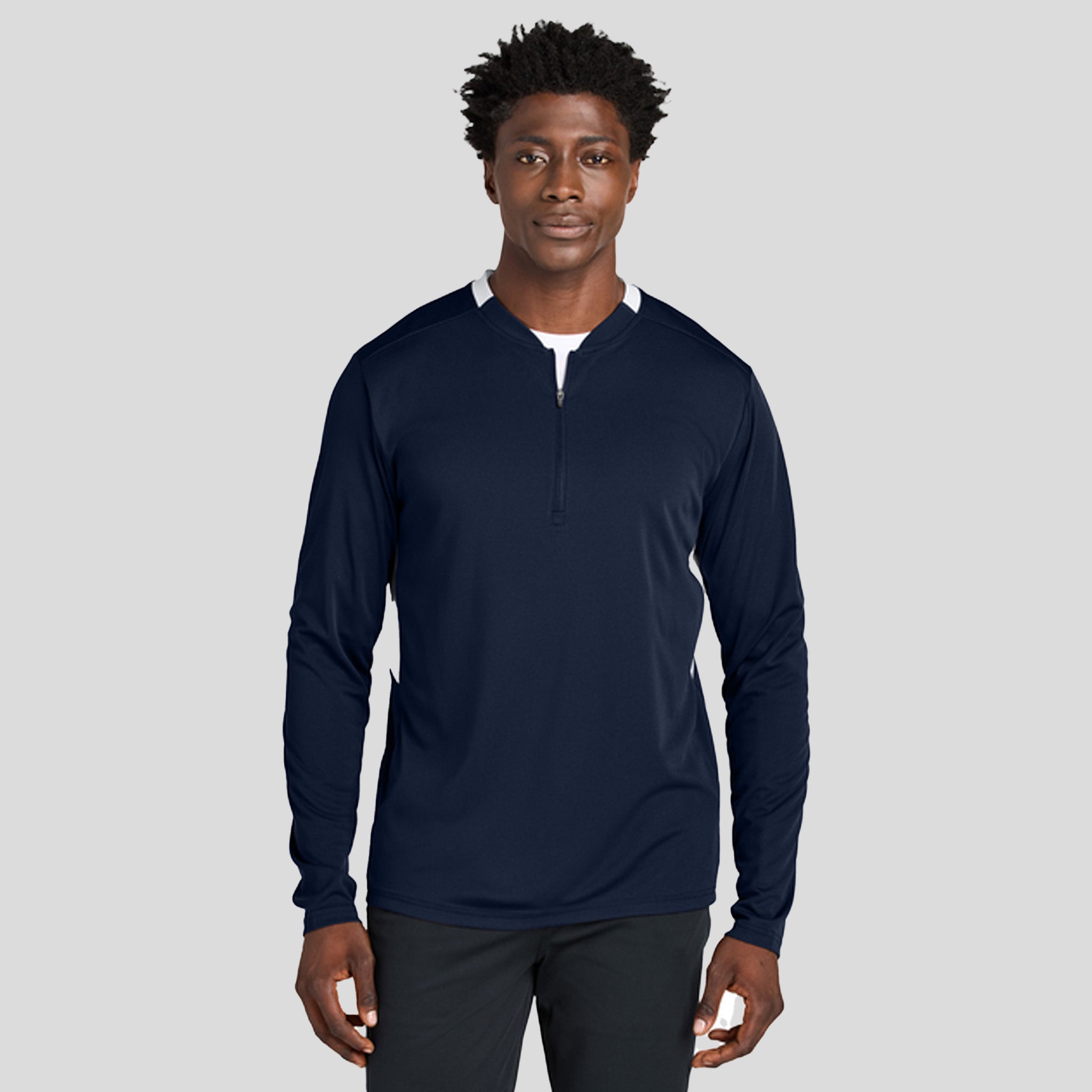 Club 1/4-Zip Pullover | True Navy/White