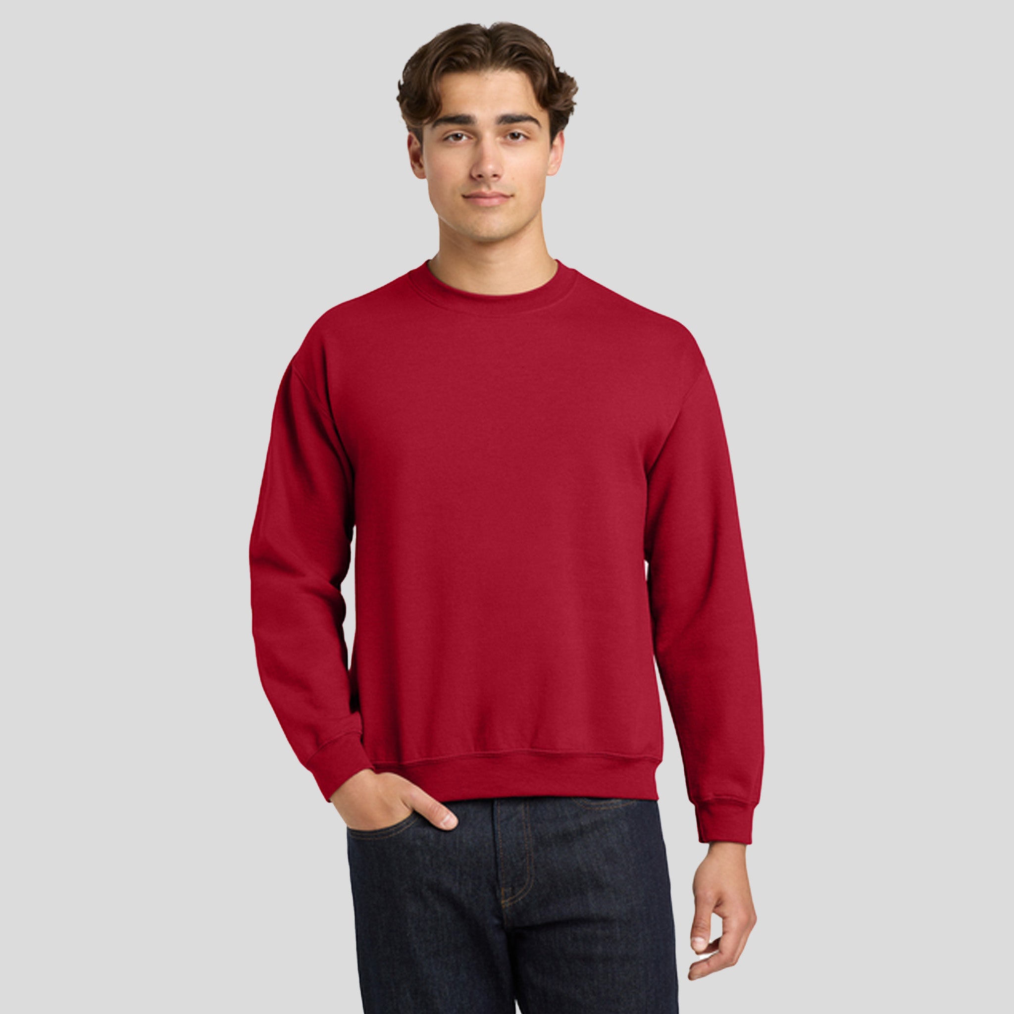 Heavy Blend™ Crewneck Sweatshirt | Cherry Red