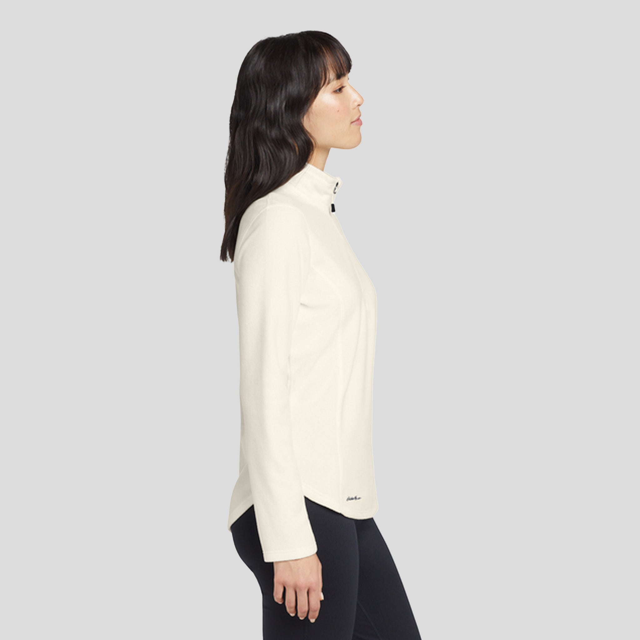 Women's 1/2-Zip Microfleece Jacket | Ivory