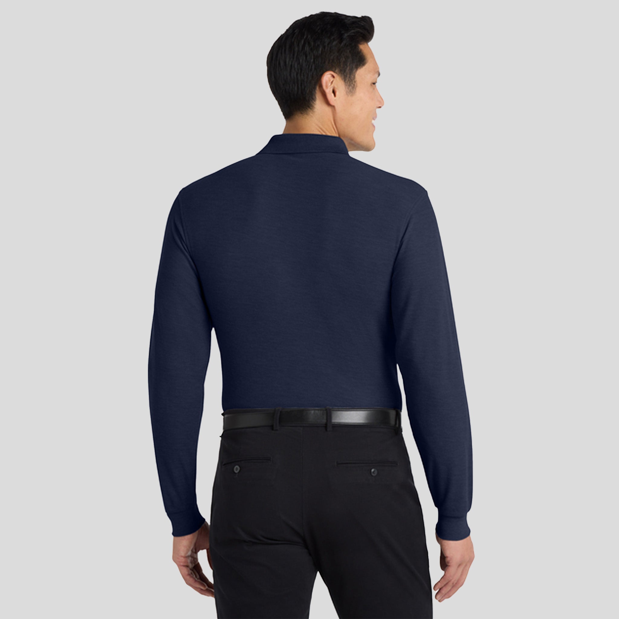 Silk Touch™ Long Sleeve Polo | Navy