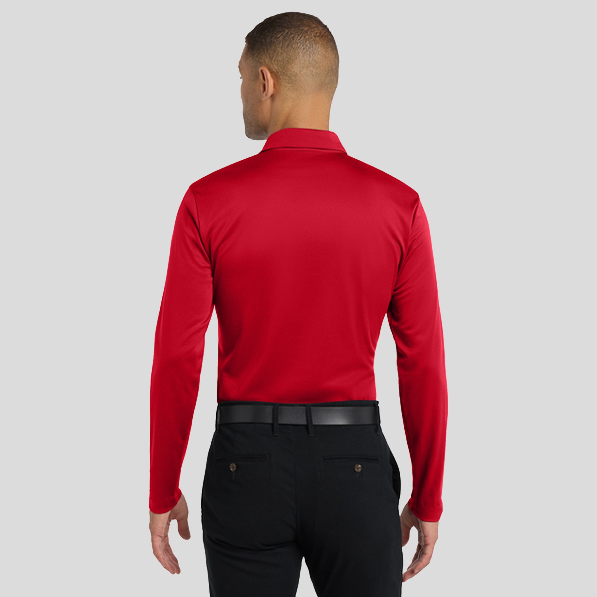 Silk Touch™ Performance Long Sleeve Polo | Red