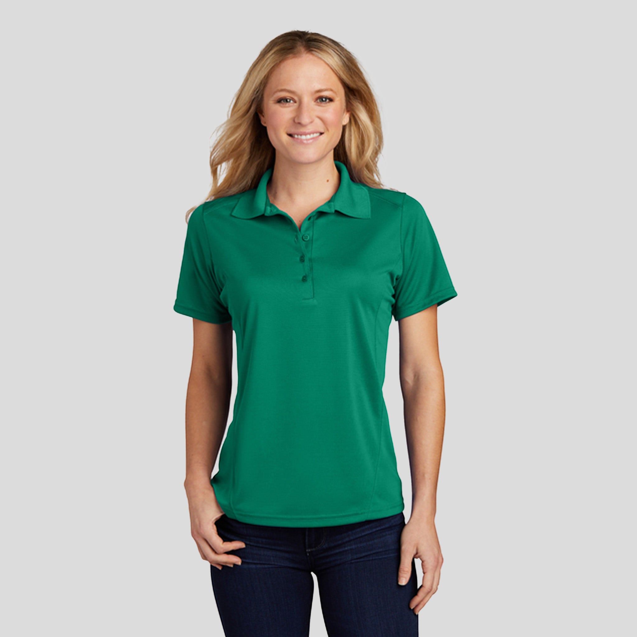 Women's Dry Zone® Raglan Accent Polo | Kelly Green