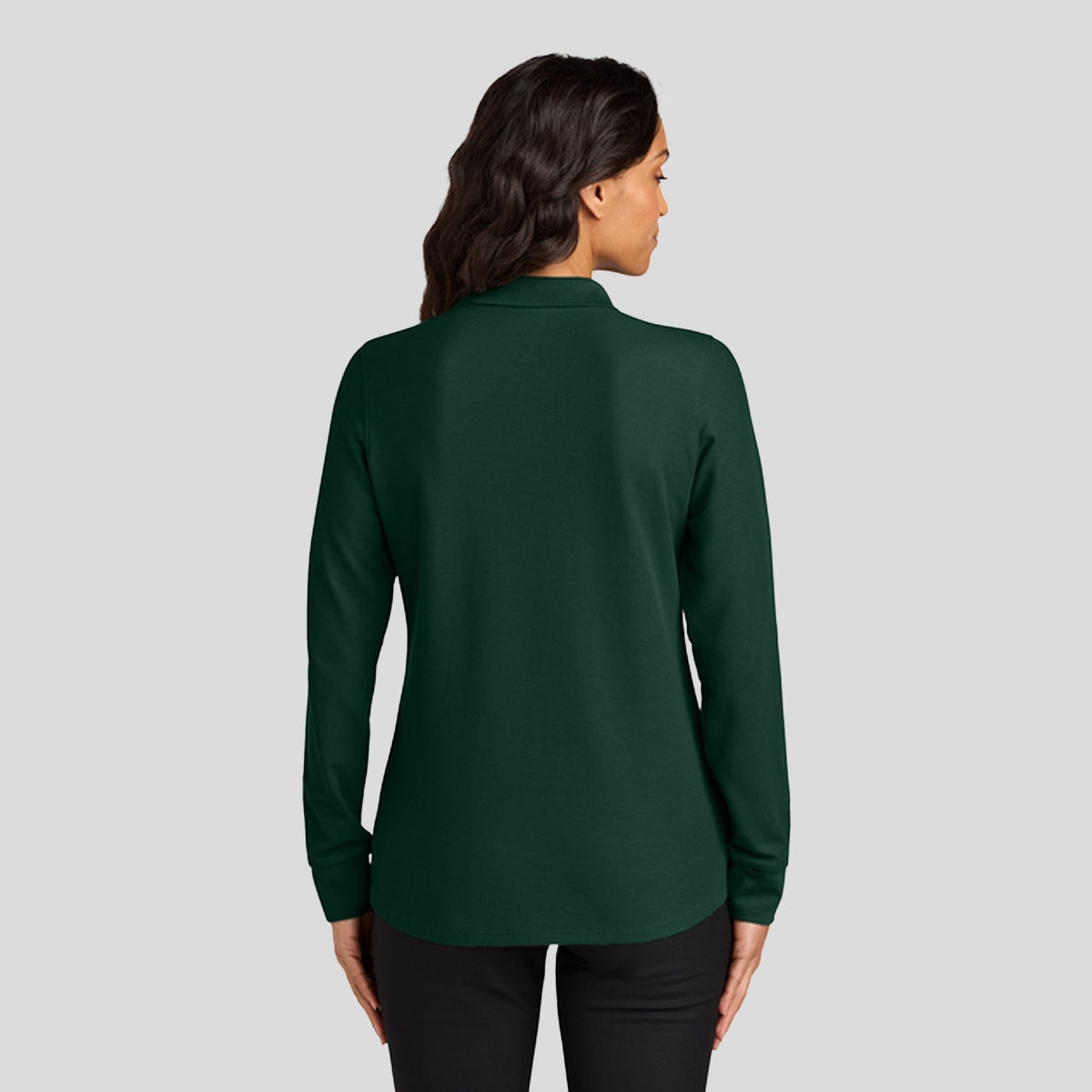 Women’s Wearever Signature Pique Long Sleeve Polo | Dark Green
