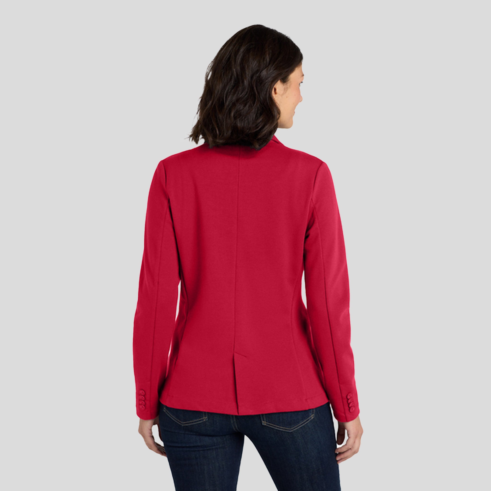Women's Knit Blazer | Red