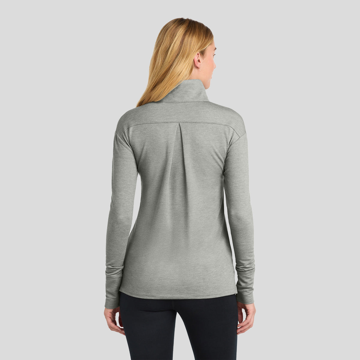 Women's Sport-Wick® Flex Fleece 1/4-Zip | Light Grey Heather