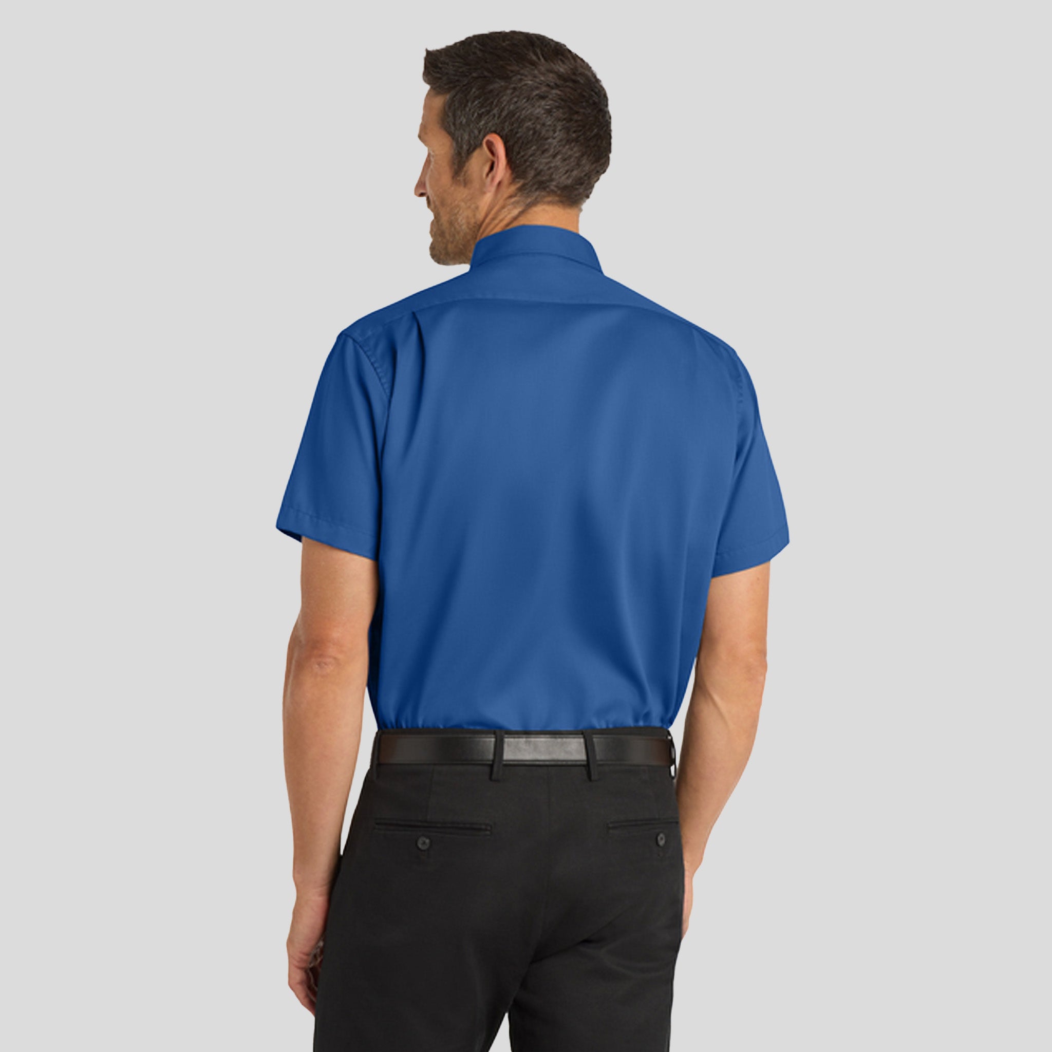 Men's Short Sleeve SuperPro™ Twill Shirt | True Blue