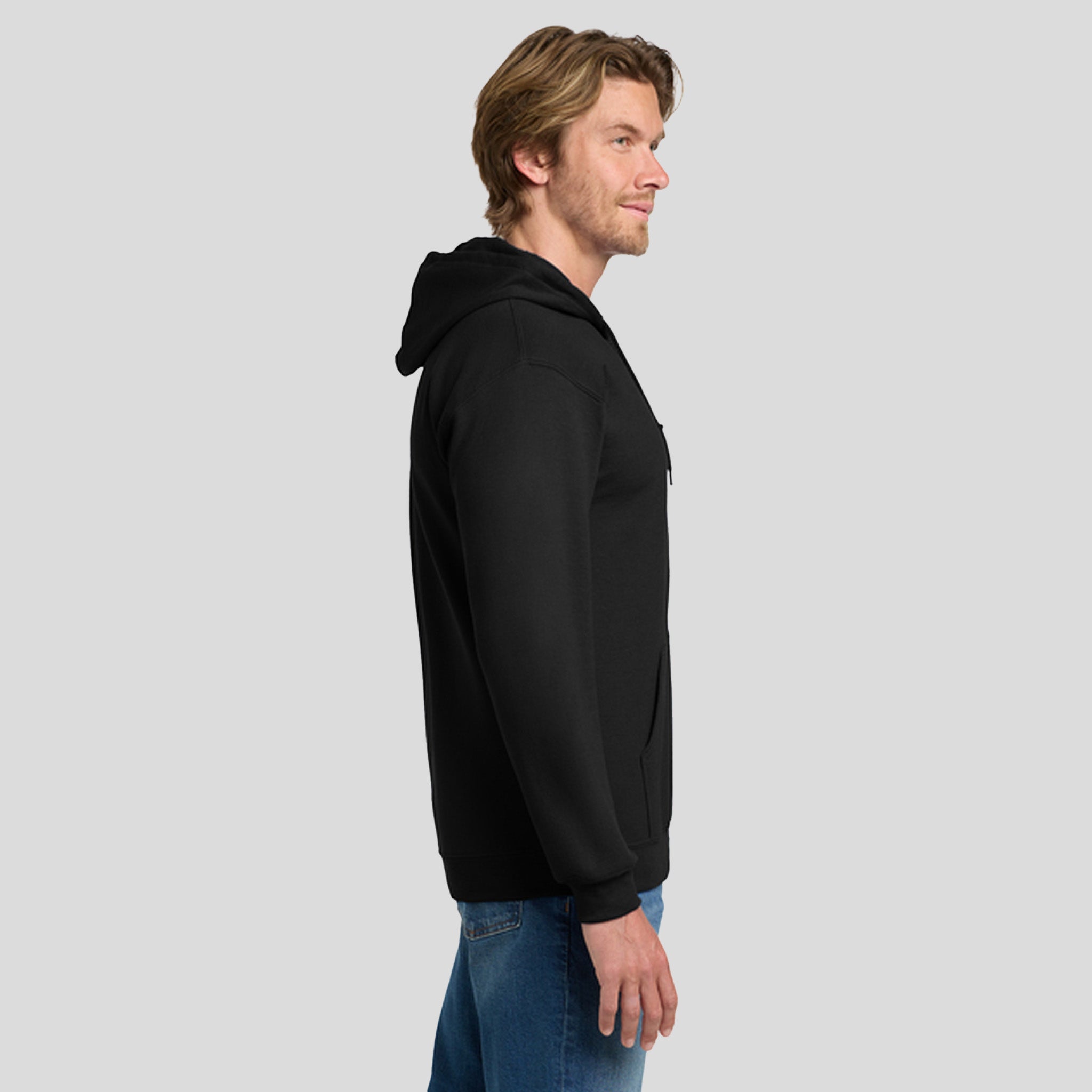 Heavy Blend™ Full-Zip Hooded Sweatshirt | Black