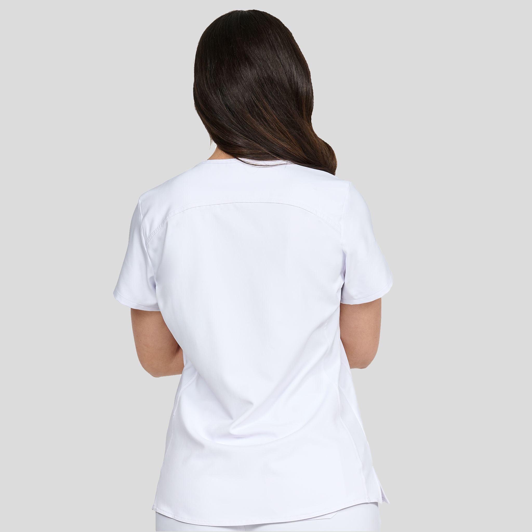 Focus V-Neck Top | White