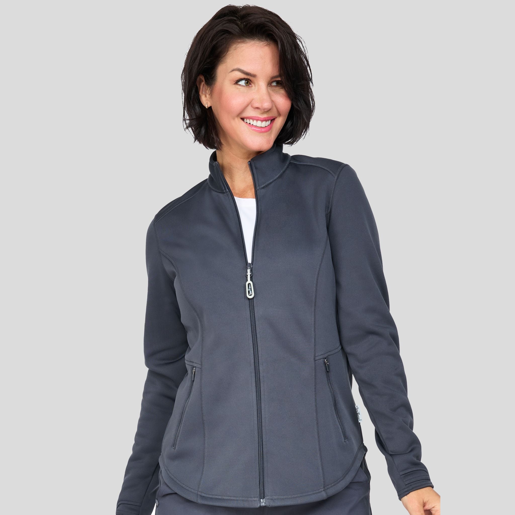 Megan Bonded Fleece Jacket | Pewter