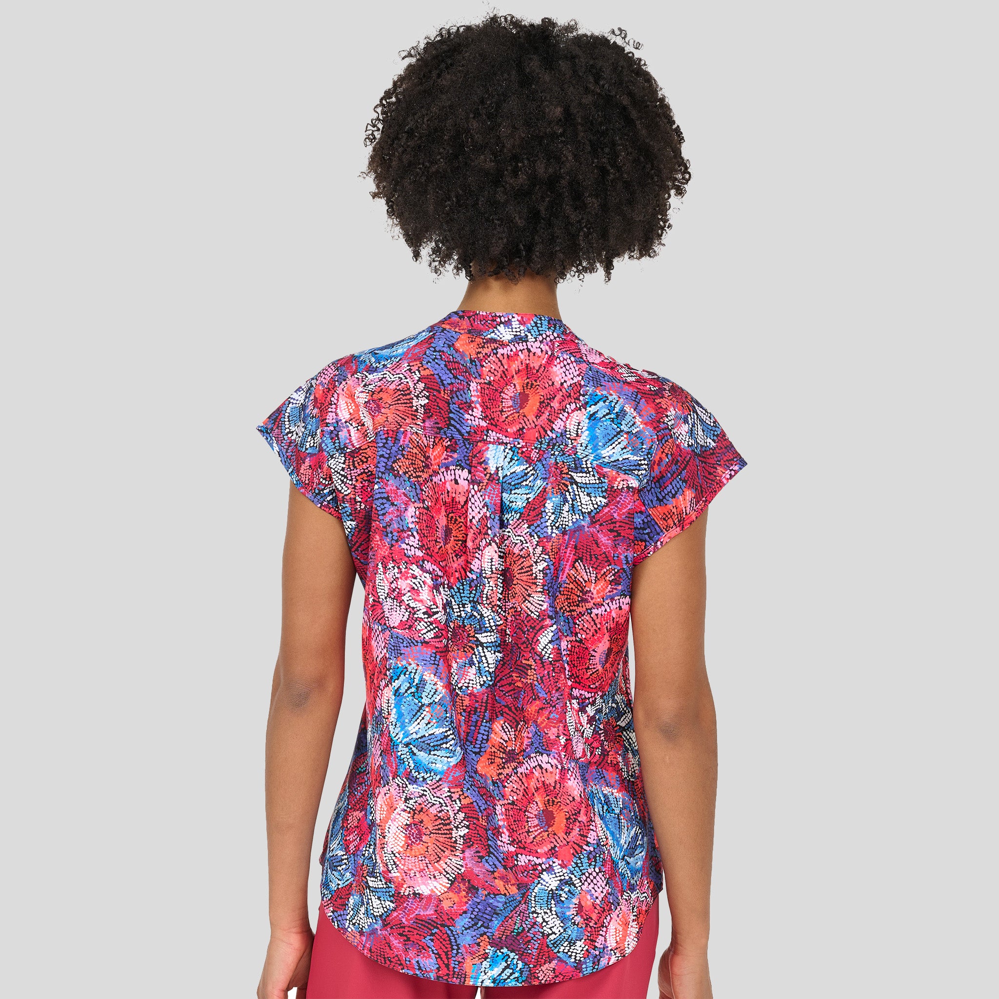 Diana Print Top | Tones of Red
